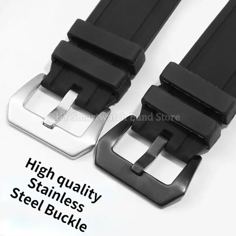 23x26 مللي متر حزام ساعة سيليكون لسلسلة سواتش مطاط مقاوم للماء المعصم الفرقة الرجال النساء الرياضة سوار حزام ساعة اليد الملحقات