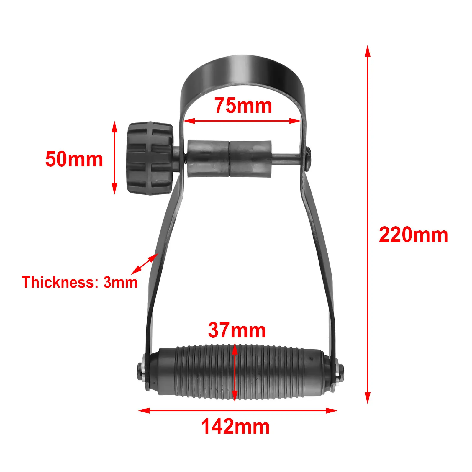 Hammer Front Handle Black Comfortable Electric Demolition For 65/85/95 Non-slip Design Spare Part High Quality
