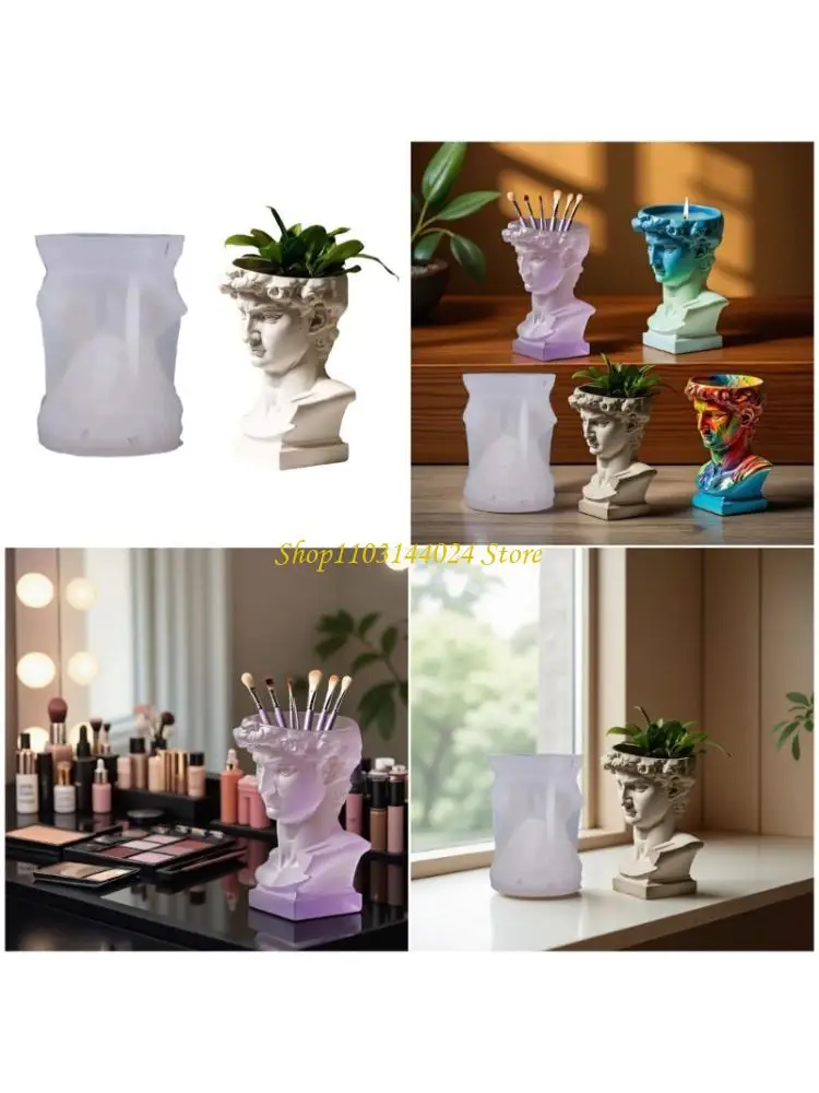 N5KE Strong Silicone Resin Casting Mold Jewelry Tray Mold With Beautiful Sculpture Pattern Acent For Craft Enthusiasts