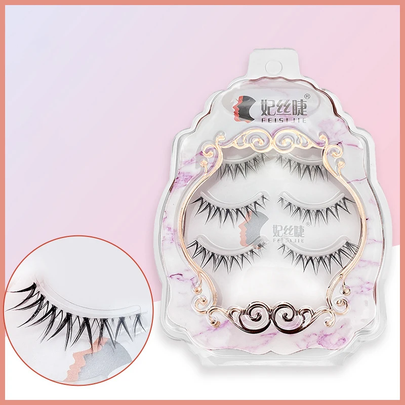 Faux-cils naturels 3D, 3 paires, extension de cils moelleux, outils de maquillage