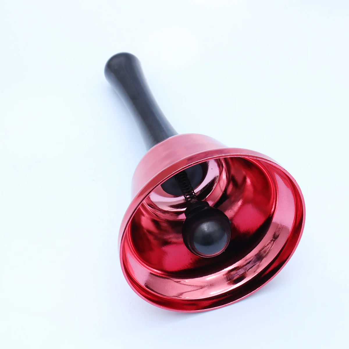 1 Stück Handglocke aus Metall, grün, tragbar, langlebig, Musikinstrument für Kinder, ergonomisch, leicht, für Festivals, Partys, Geschenk