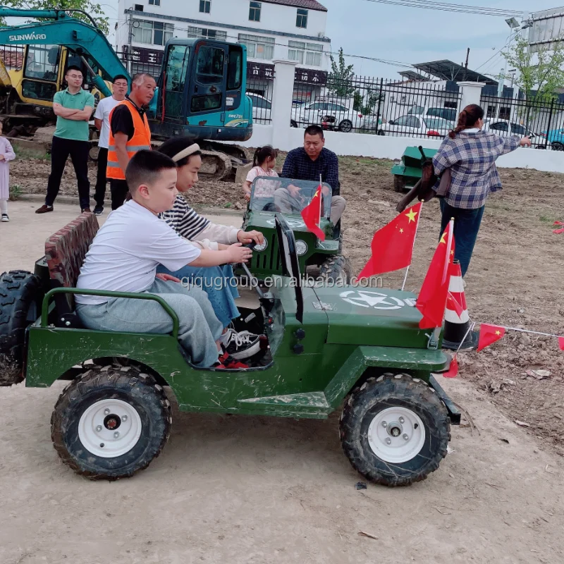 

Электрический картинг Willys Style с 3-скоростным управлением, аккумулятором 48 В, 20 А, макс. 30 км/ч для семейных центров