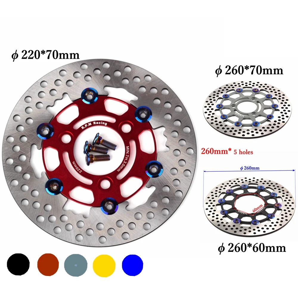 

Universal CNC 220mm/260mm Floating Discs Rapid Cooling Brake Pad Motorcycle Brake Disc For Yamaha Aerox Nitro BWS RSZ JOG Force