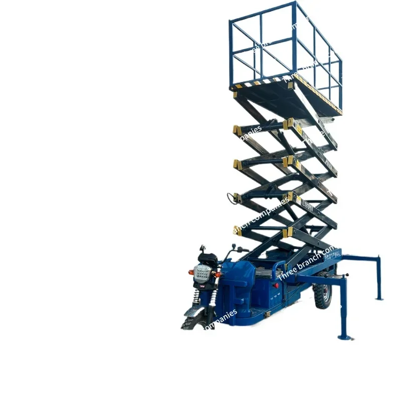 

Electric Three-Wheel Lift Platform Mobile Folding Hydraulic Elevator Small Indoor and Outdoor Aerial Work Ascending Dispatch