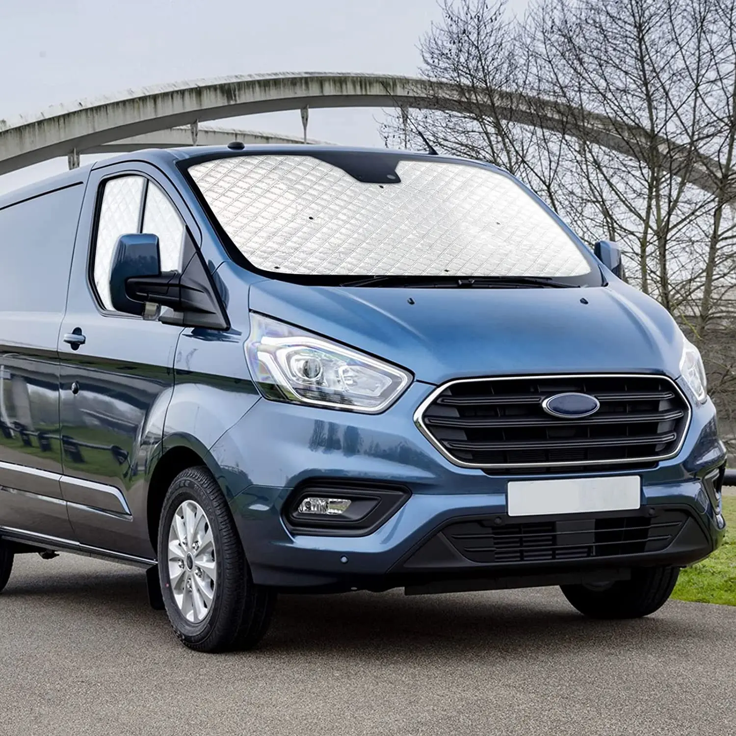 RV Windshield Sun Shade Internal Thermal Blinds Window Cover Blind Kit For Ford Transit Custom MK8 2012-2022 Sun Protection