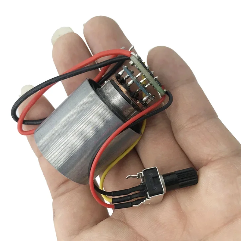 ABXF-10X Mini Brushless Motor DC 7-24V 100000RPM High Speed CNC Aluminum Alloy Impeller Ducted Fan Stepless Speed Regulation
