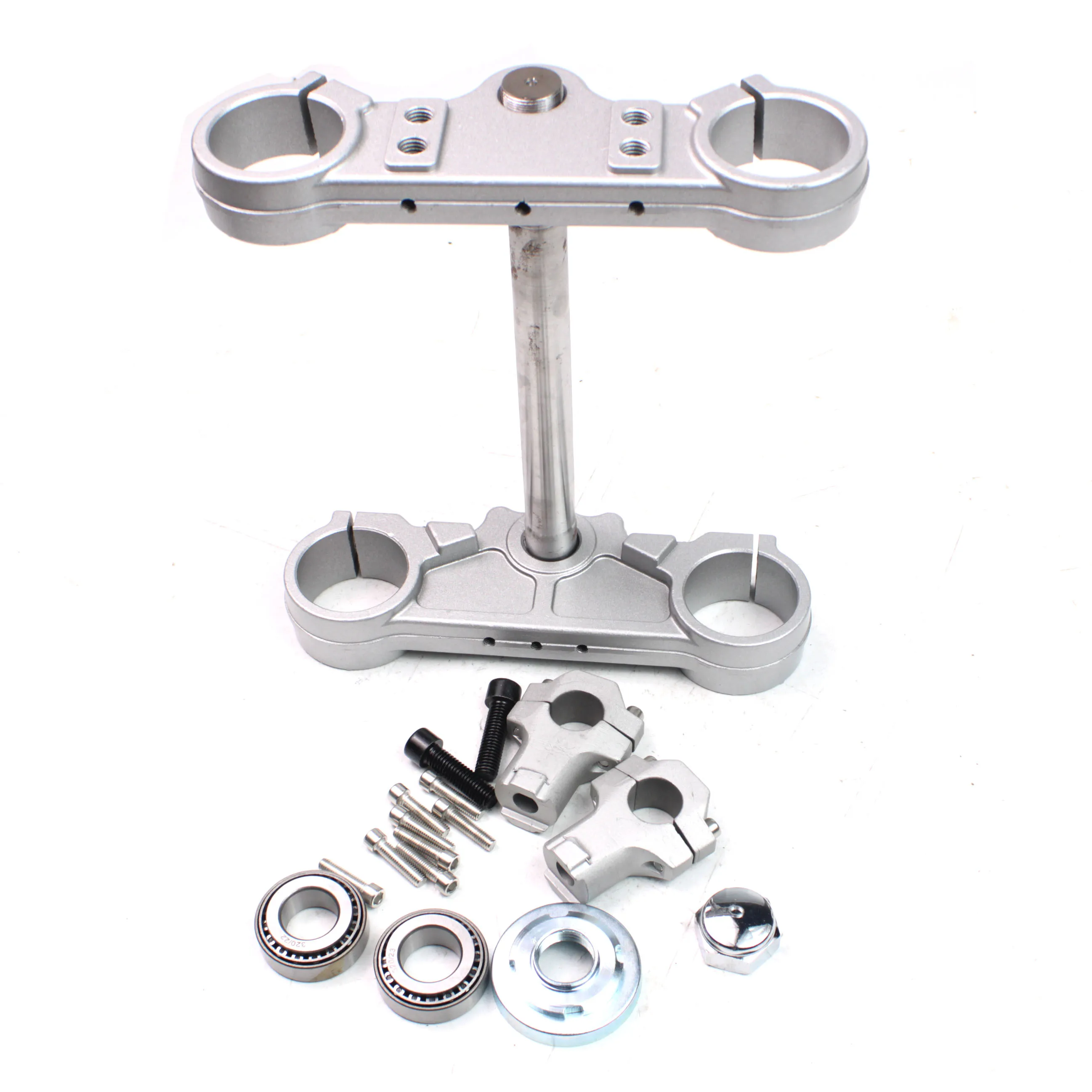 Universal Riser 45/48 255L Axle Clamps for Front Fork 22mm Handlebar Dirt Pit Bike Aluminum Handlebar Triple Tree Clamp JJ1510