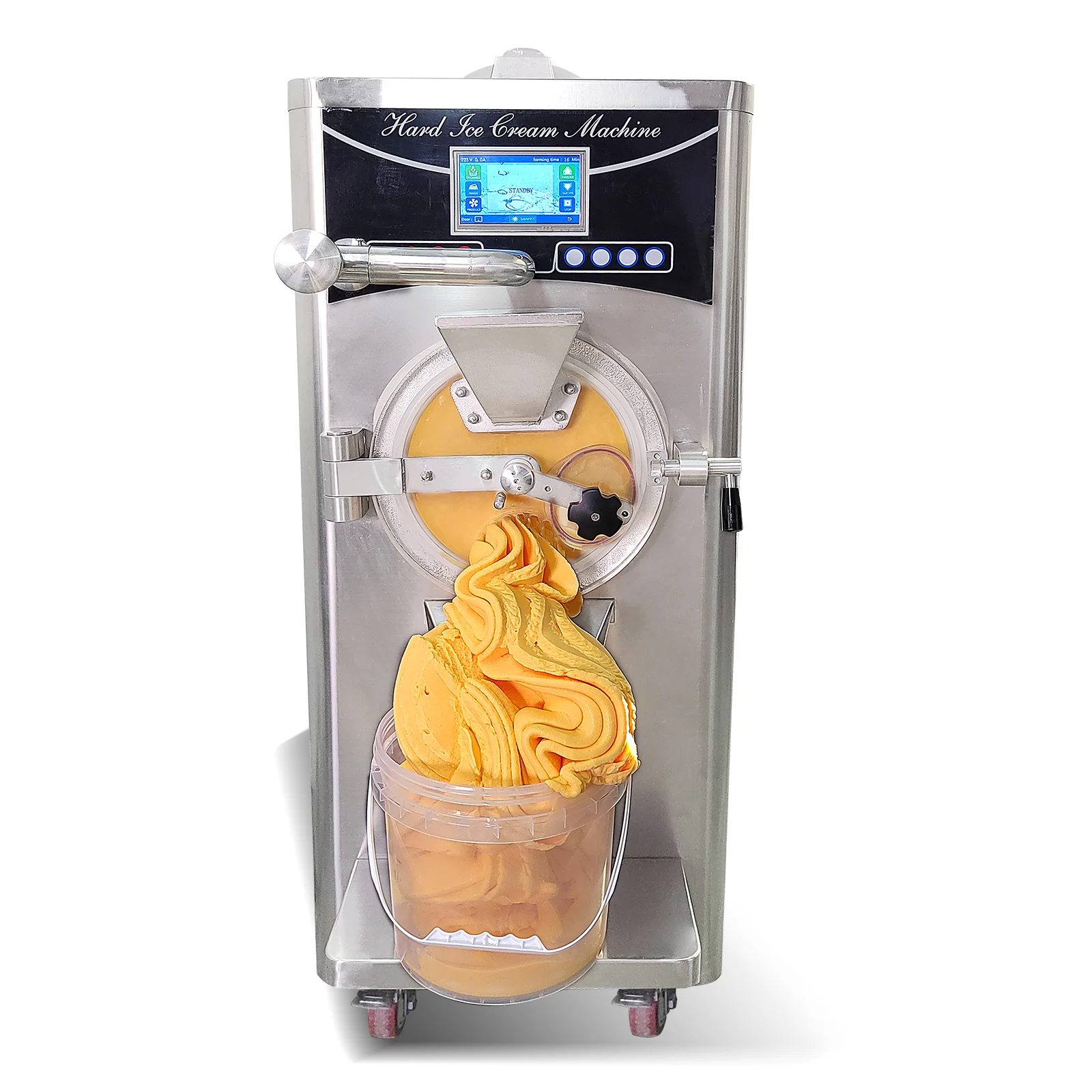 Commercial Vertical Gelato Hard Ice Cream Machine Scoop Ice Cream Maker