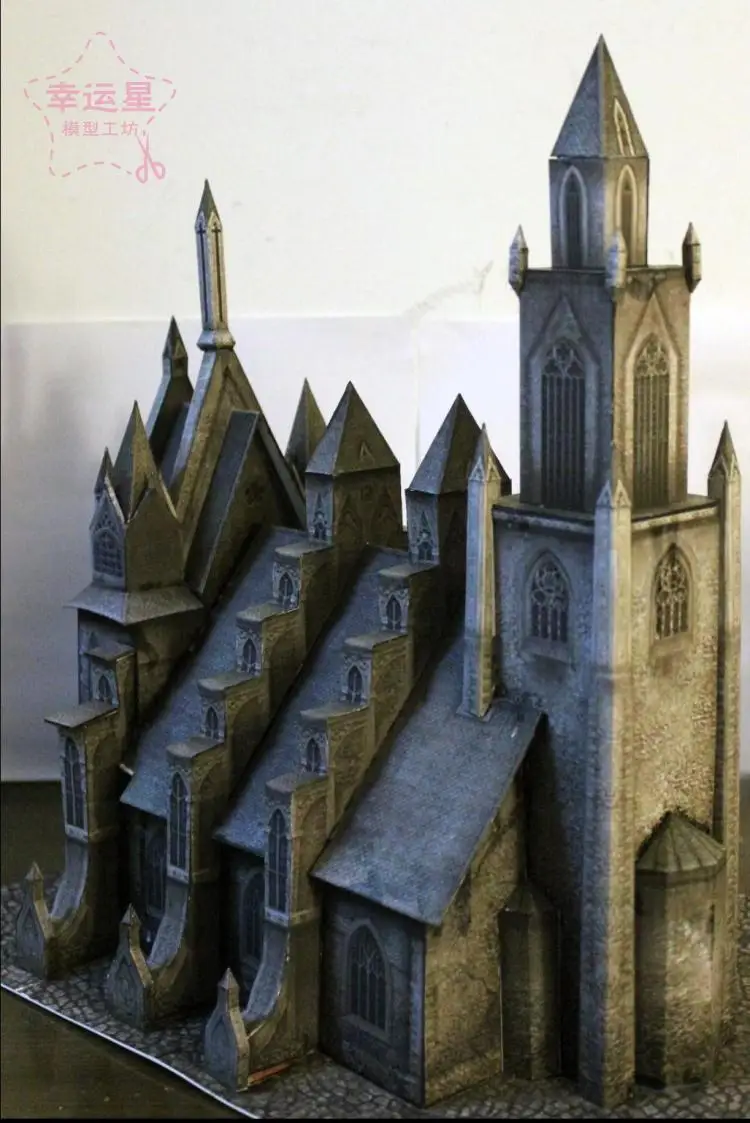 Medieval Architektur Orthodoxe Kathedrale Kapelle 3D Papier Modell DIY Manuelle