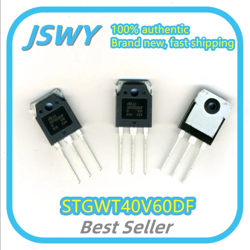 

(5/50 pcs) STGWT40V60DF STGWT40V60 Silk-Screen Printed GWT40V60DF TO-3P Field Effect Transistor In Stock Brand New Fast Shipping