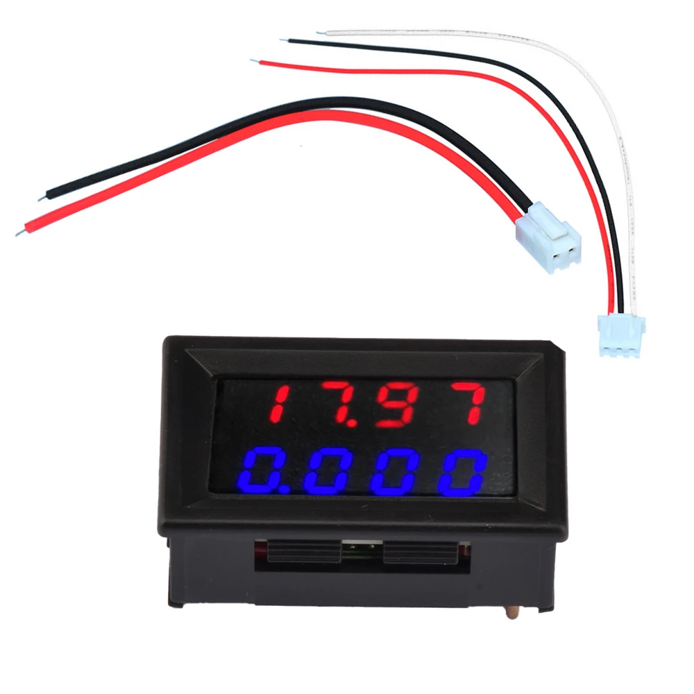 

DC 500V 10A Digital Voltmeter Ammeter Voltage Panel Meter Red/Blue LED Amp Dual Digital Volt Meter Gauge Digital Voltmeter