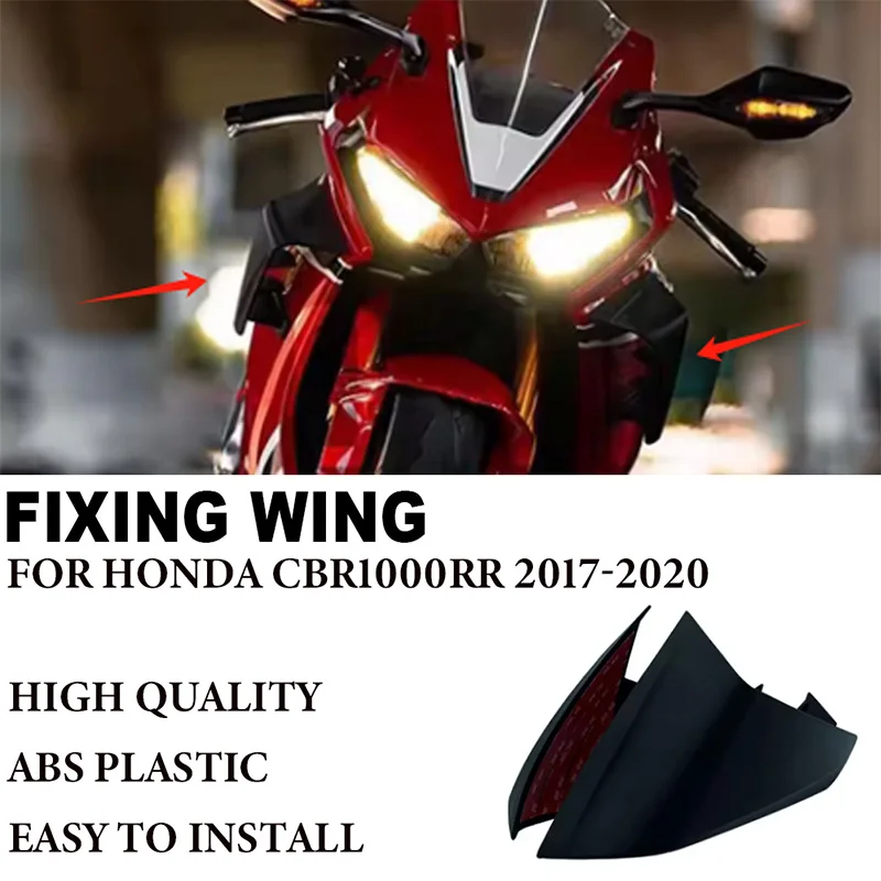 

Suitable for Honda CBR1000RR CBR 1000 RR 2017-2020 Motorcycle Fairing Parts Fixed Wing Aerodynamic Aileron Side Wing Spoiler