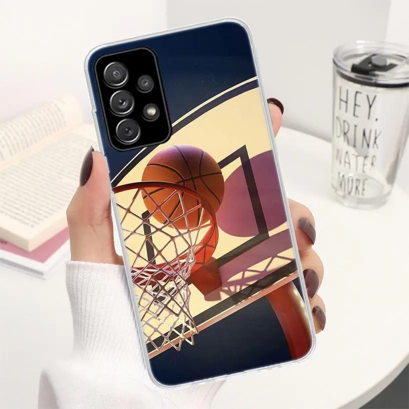 Basketball Basket Sports Phone Case For Samsung Galaxy A52 A53 A54 A55 A12 A13 A14 A15 A22 A23 A24 A25 A32 A33 A34 A35 A03S A04S