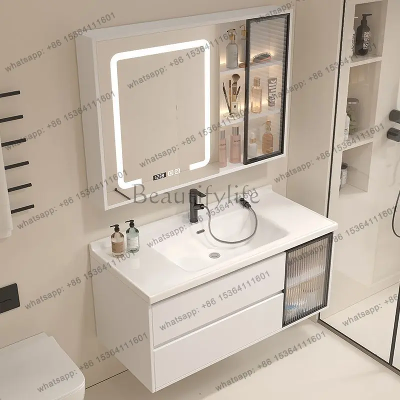 LDModern Bathroom Cabinets Wide Bathroom Vanity with Sink Combo,Large Storage 2 Soft-Close Drawers Cabinet Vanity