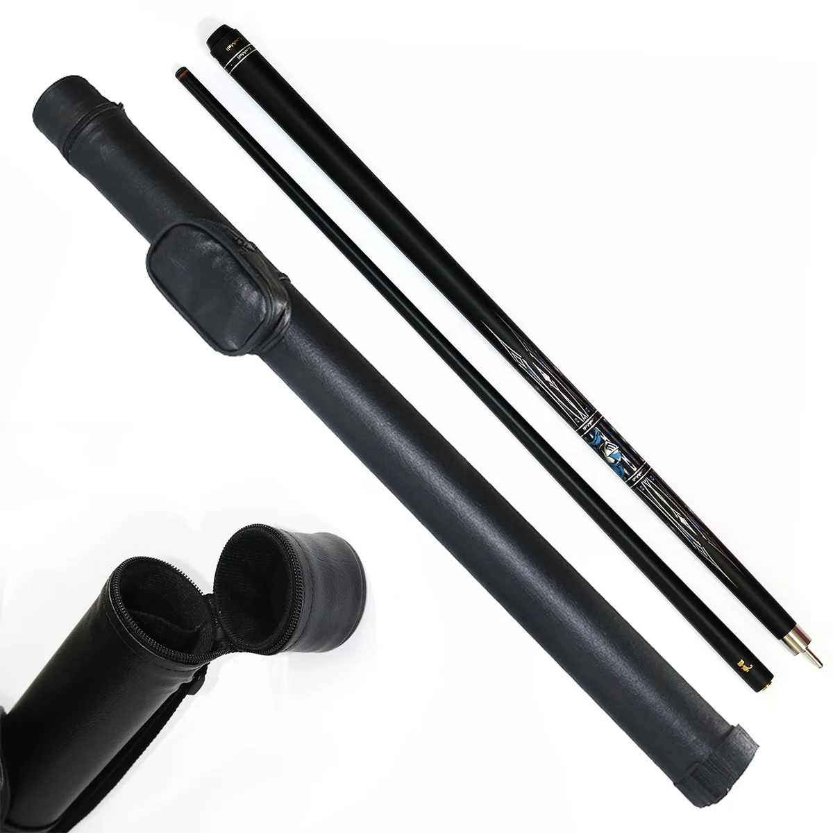 

Billiard Gift Set Kit Premium 1/2-pc Carbon Fiber Shaft Billiard Pool Cue with Cue case Bag Pool Gift Set