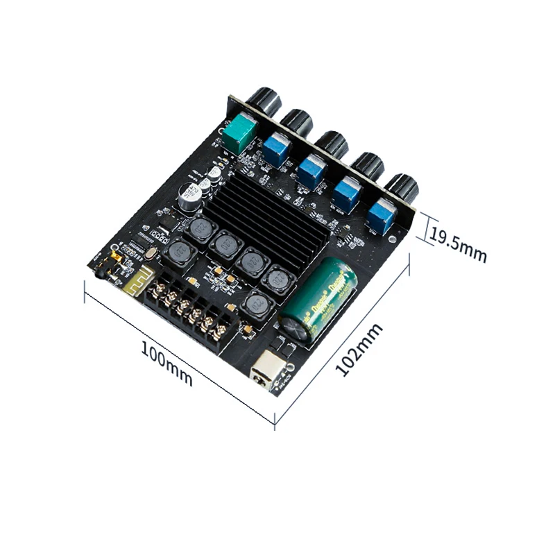 TOKBAN TPA3116 50 واط * 2 + 100 واط 2.1 قناة مكبر للصوت مع بلوتوث رقمي 5.0 وHIFI الفئة D للمسرح المنزلي