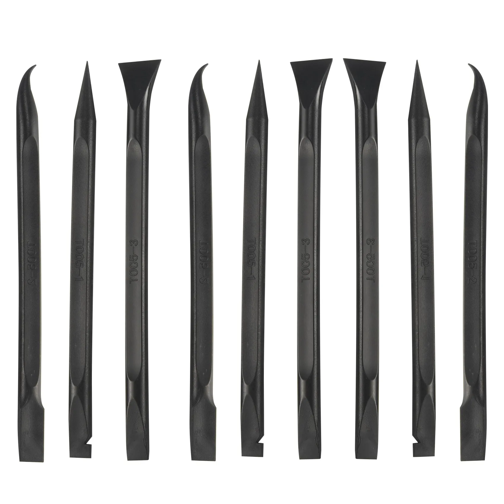 Neues 9-teiliges Kunststoff-Schaber-Werkzeug, kratzfreier Kunststoff-Schaber, Reinigungsstift, geformtes Schaber-Werkzeug, Mehrzweck-Etikettenschaber