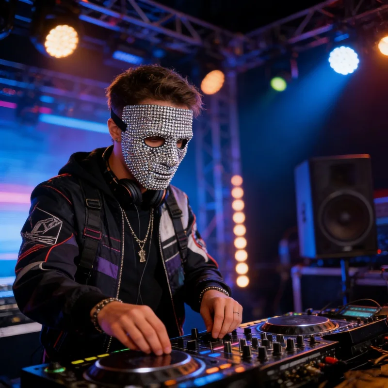 

Disco Ball Glitter Mask DJ Stage Perfomance Shiny Full Face Masquerade Mask Party Evening Prom Ball Mask Bar Costumes Accessory