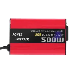 Adattatore per auto da 500W con doppia uscita USB convertitore di alimentazione per veicoli portatile DC 12V a 110V 220V trasformatore automatico Acessory