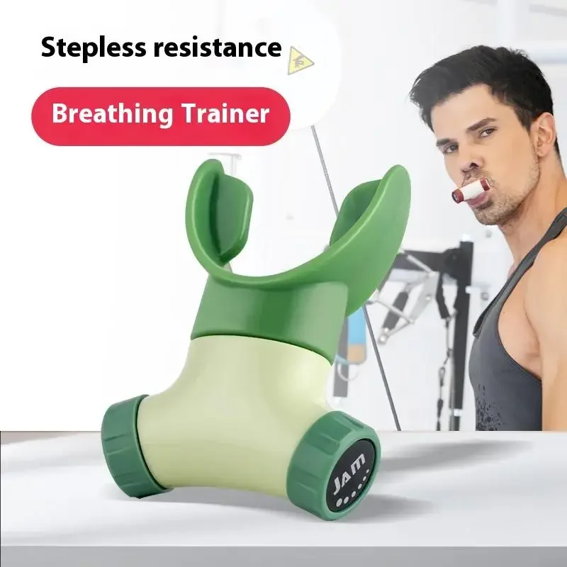 The Third Generation Portable Lung Respiratory Trainer - Adjustable Resistance Enhances Breathing Strength for Fitness & Recover