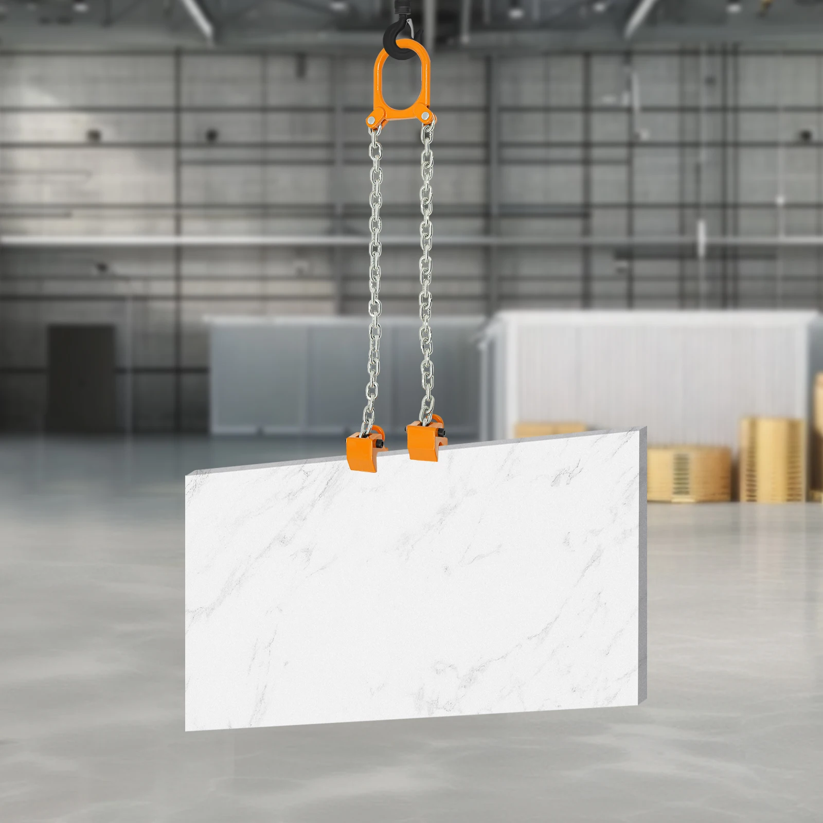 رافع طبلة السلسلة، فولاذ المنغنيز باللون الأصفر اللامع لموقع بناء مصنع النباتات الكيميائية، شحن منفذ بناء السفن