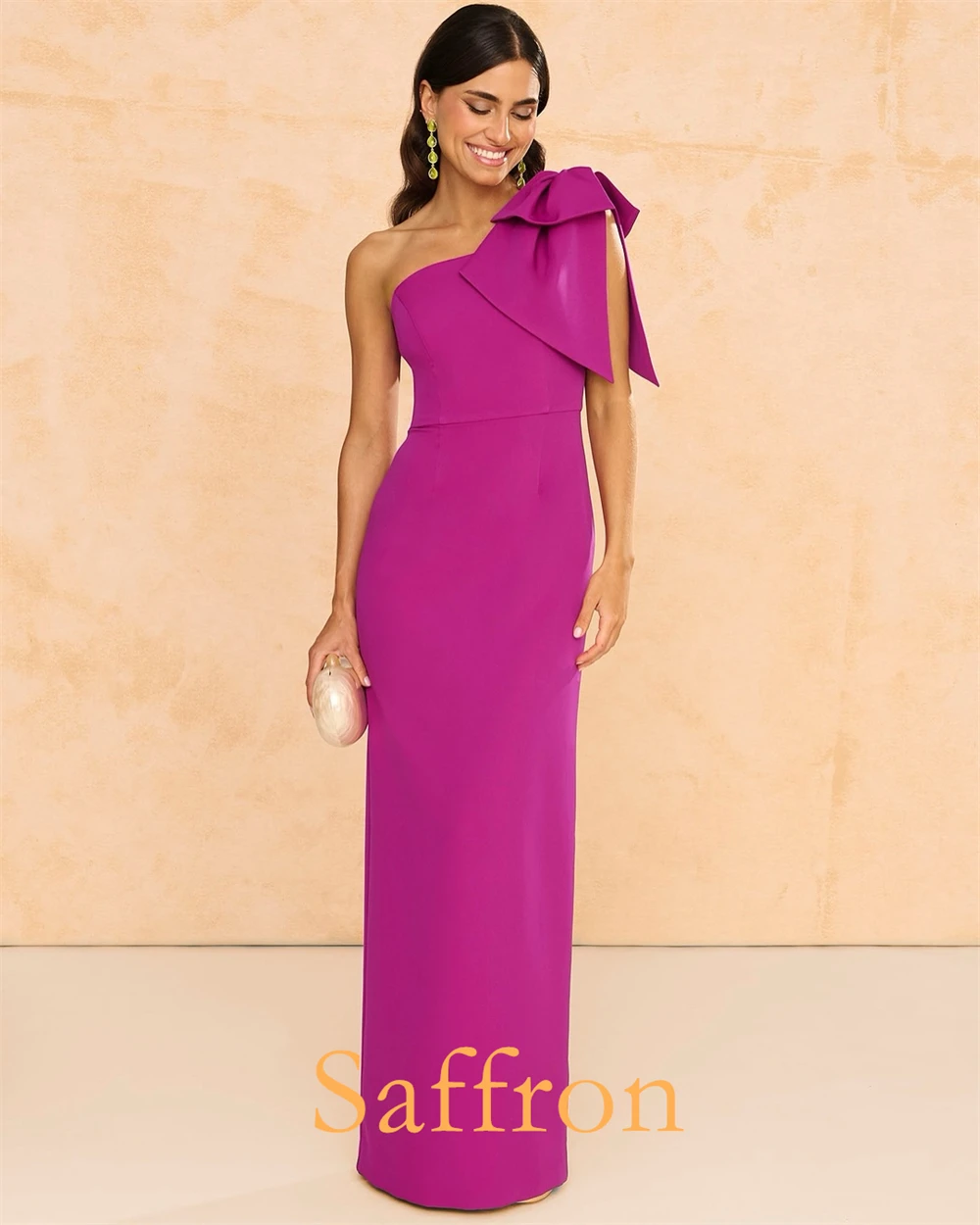 تخصيص مزاجه غمد الظهر الشق مساء اللباس حساسة القوس فساتين المشاهير رشيقة واحدة الكتف فستان العودة للوطن