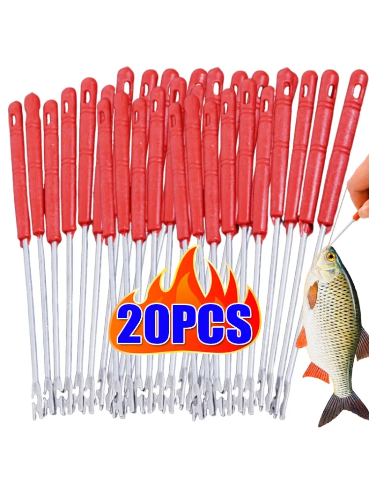 1/5/10/20 pièces outil de retrait d'hameçon dégorger de pêche en plastique Portable extracteur de décrochage fournitures de pêche accessoires