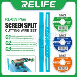 RELIFE RL-059 Plus 5-in-1 High Hardness Anti-rust LCD Screen Separation Cutting Wire 0.03/0.05/0.08mm With Handle