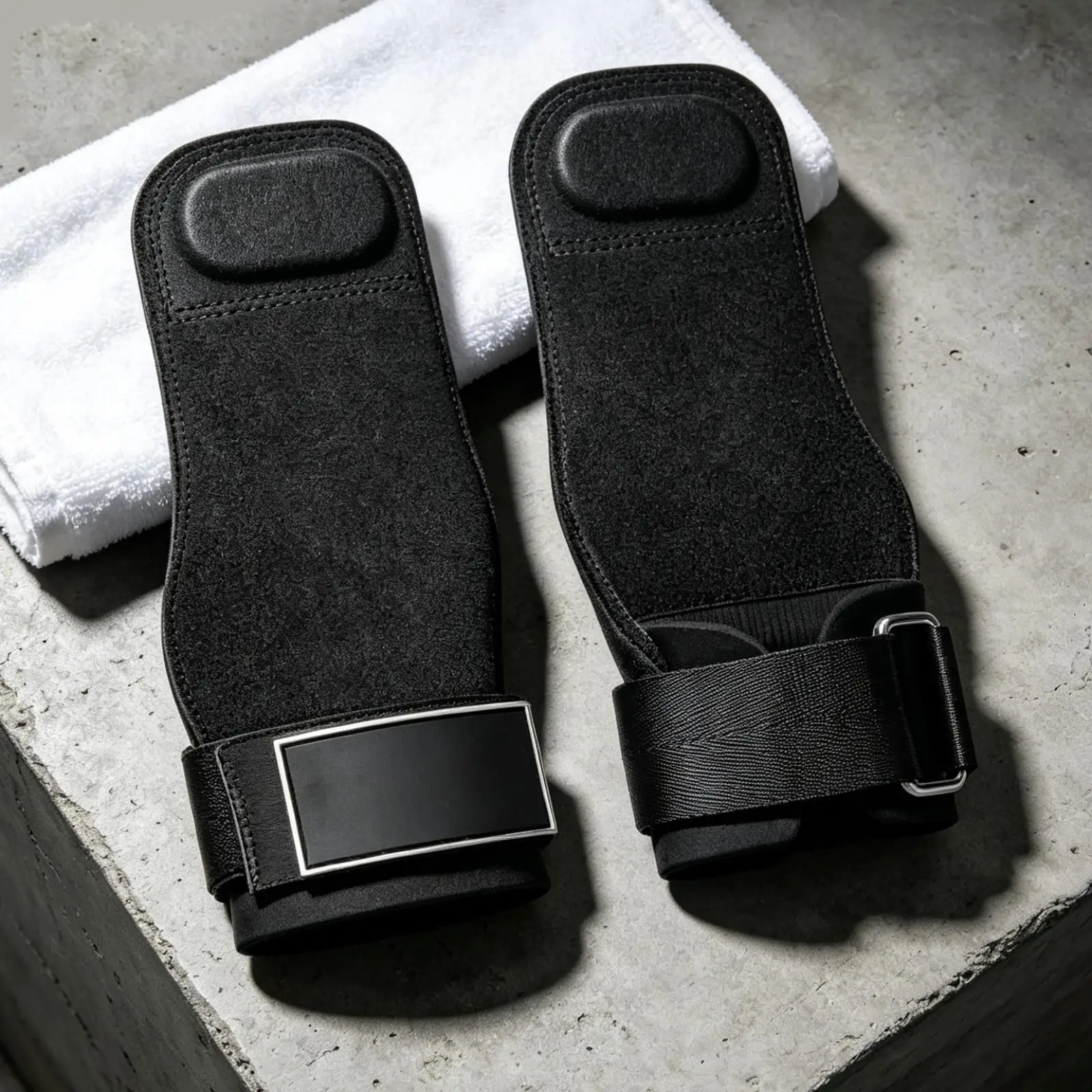 Adjustable Cowhide Gym Gloves for Deadlift Pull Up Strength Training Reinforced Stitch Palm Guard