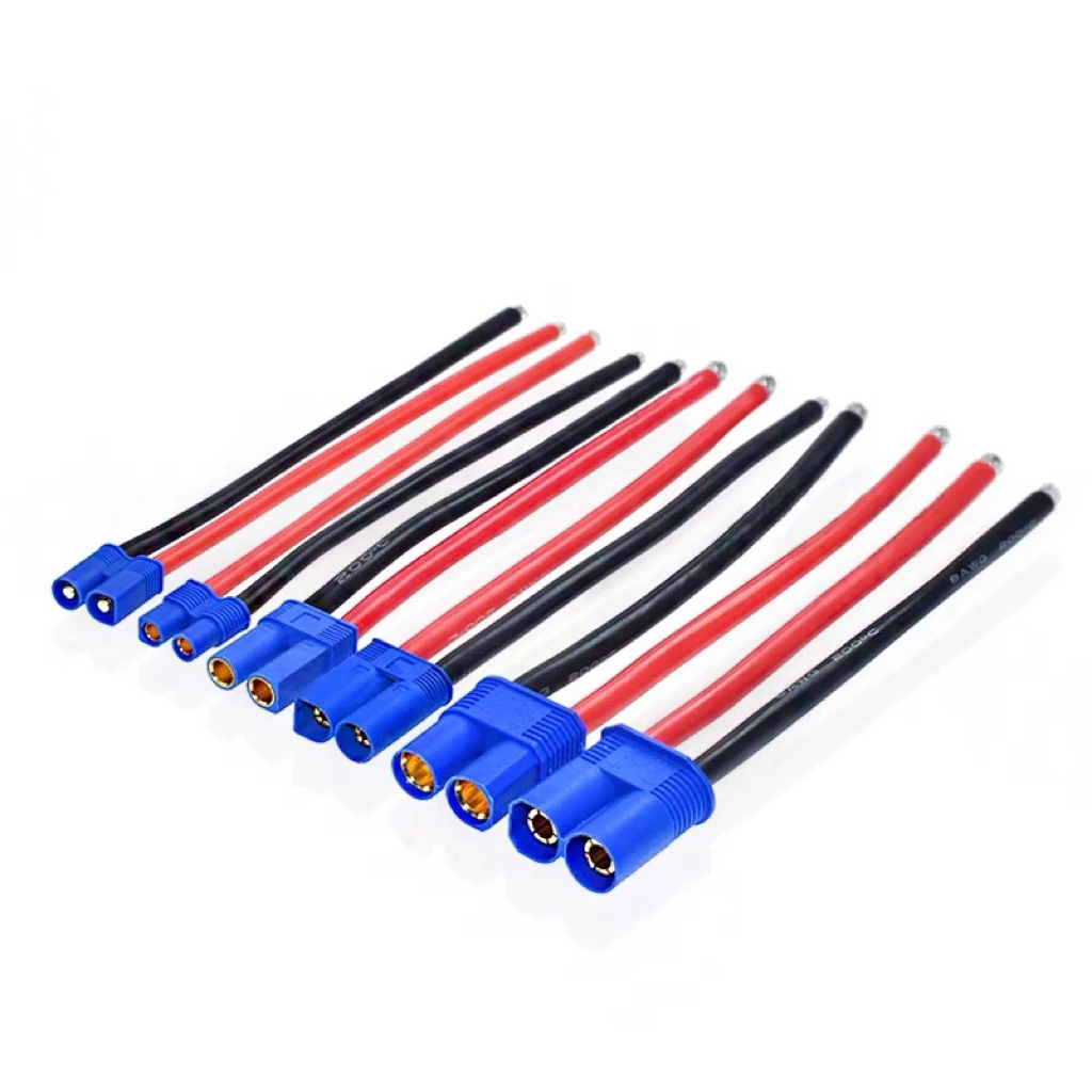 EC3/EC5/EC8 Male Female Connector Pigtail Cable Silicone Wire RC Lipo Battery