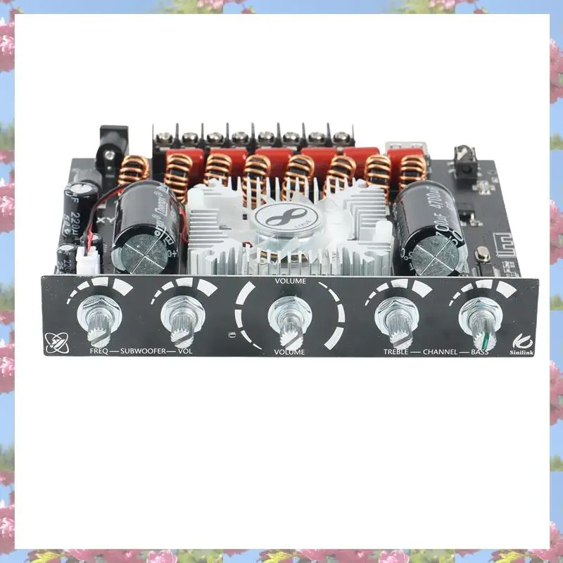 2X XY-S350H 2.1 チャンネル TPA3251 Bluetooth パワーアンプボード高低音サブウーファー 220Wx2+350W