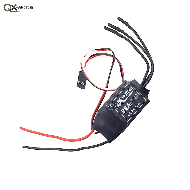 QX-Motor 30mm 6 Blades Electronic Ducted Fan EDF QF1611 14000KV Brushless Motor For 20A ESC  RC Airplanes DIY Drone Parts