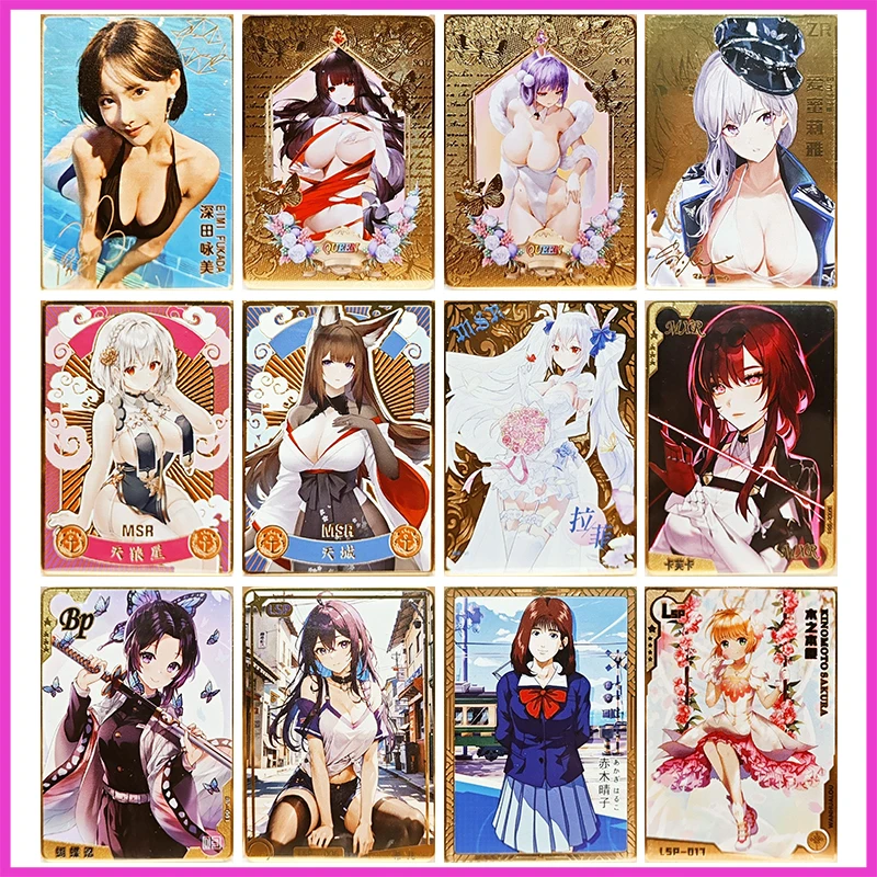 

Anime Goddess Story Rare Metal Refractive Flashcards Bronya Kafka Fu Xuan Emilia Toys for boys Collectible Cards Birthday Gifts