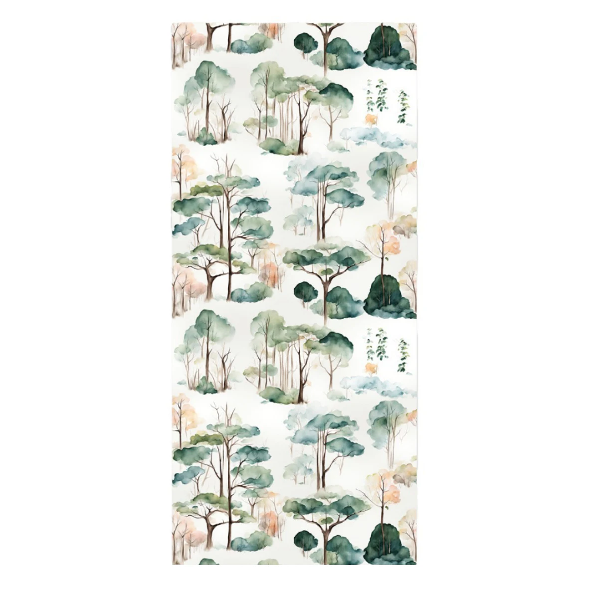 New Chinese ink Forest Wallpaper for Bedroom Study Decoration, Waterproof Self-adhesive Wallpaper TV Tree Background Wall Mural