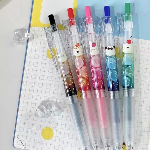 Imagen 2 del producto Bolígrafo de Gel japonés ZEBRA Limited JJ15, bolígrafo de Color transparente, barril de aprendizaje, papelería suave de secado rápido, bolígrafo Rollerball de 0,5mm