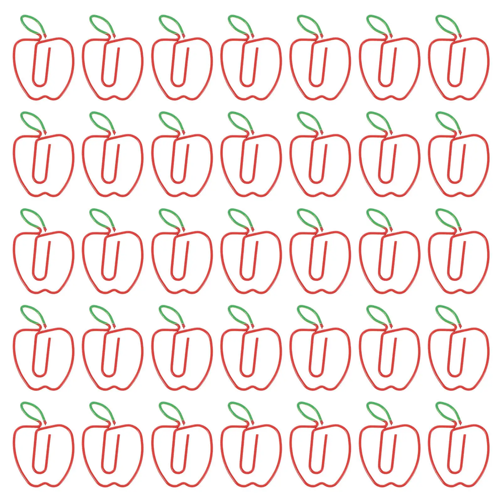 100個入り-クリエイティブペーパークリップ-メタルジャーナリングブックマーク-かわいいドキュメントクリップ-ノベルティ小型ペーパークリップ