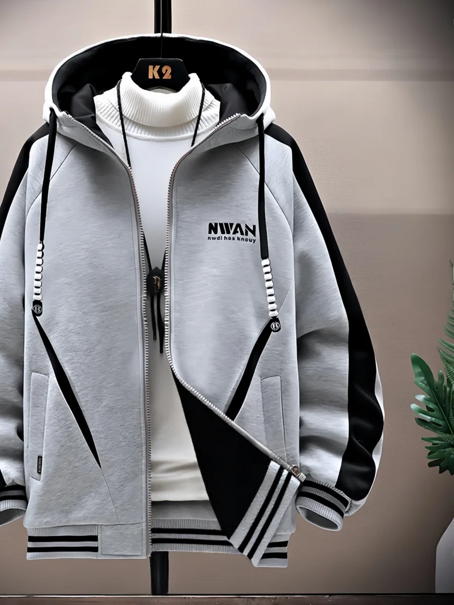 Primavera outono novo sle solto ajuste com capuz jaet para meninos adolescentes estudantes do ensino médio roupa de beisebol casaco casual lazer pol...