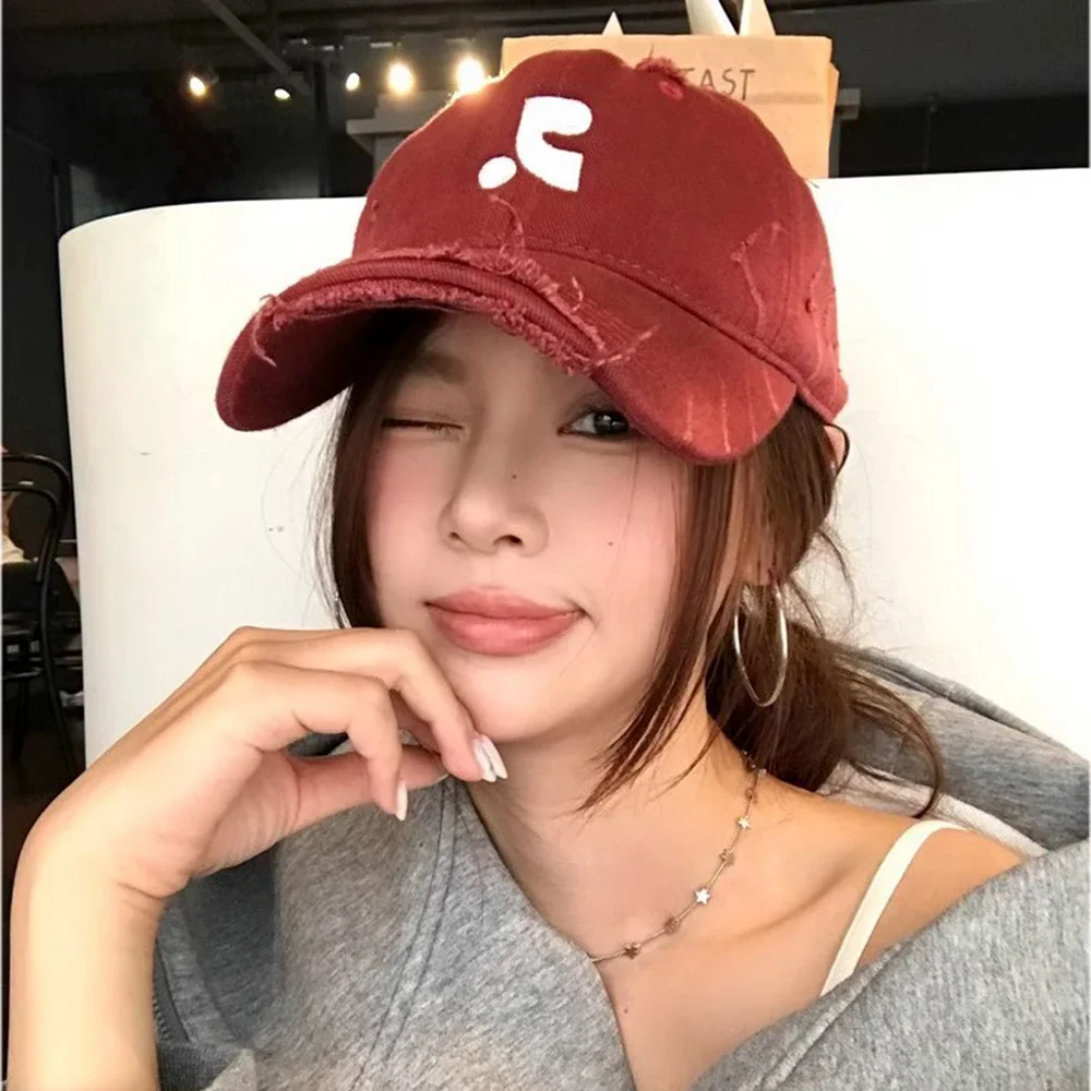 

Baseball Cap New Ins Letter Hat Women'S Spring Summer Korean Version Simple Fashion Versatile Alphabet Student Tongue Capt