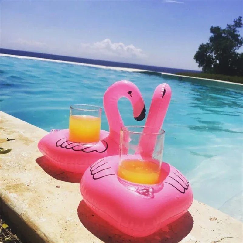 1PC Summer Swimming Pool Inflatable Floating Cup Holder Pool Drink Float Holder for Beach Party Pool Drinking Cup Accessories