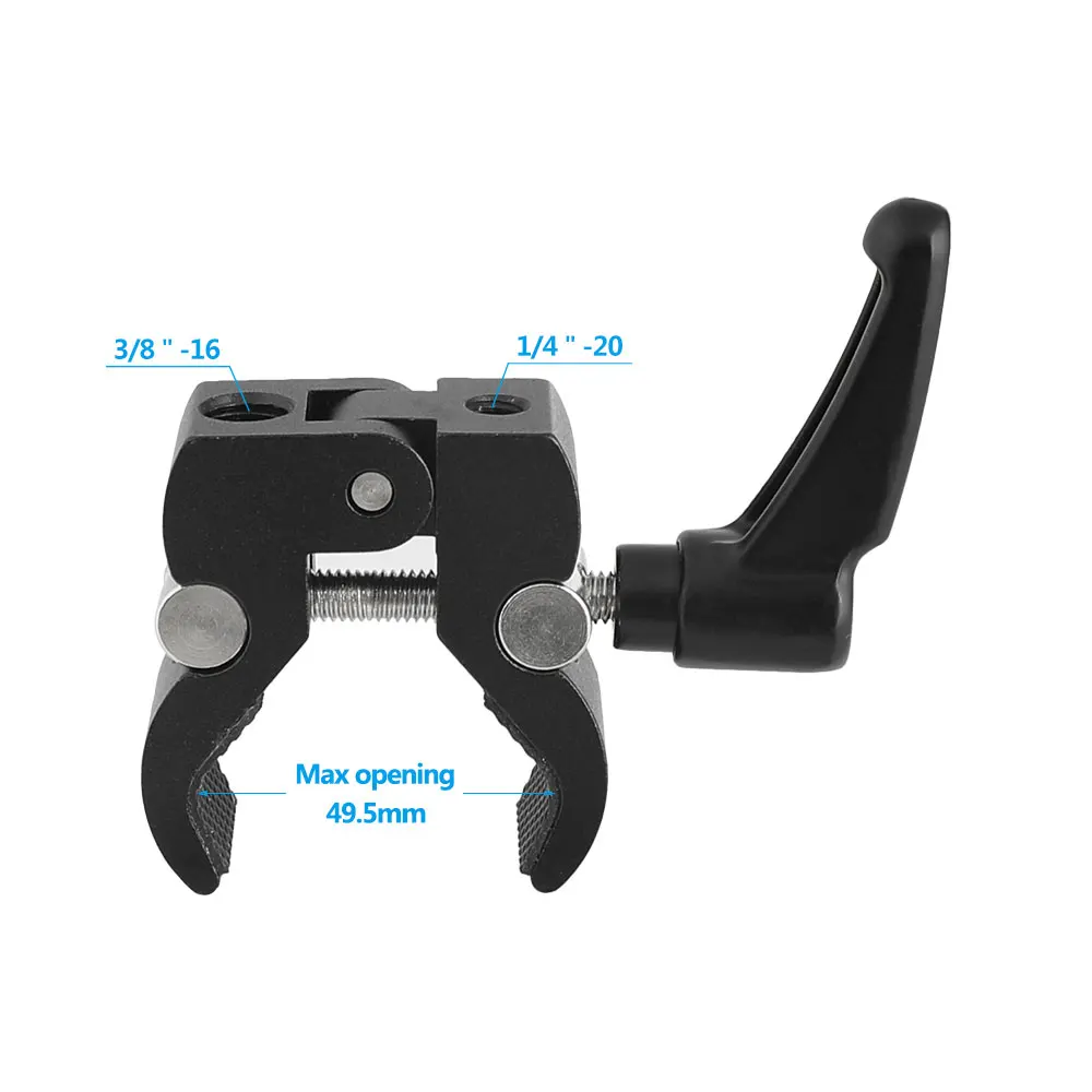 ERIKOLE Metal Super Clamp Magic Arm Clamp Crab Pliers Clip For DSLR Camera Monitor LED Light Photo Studio Fotografia Accessories