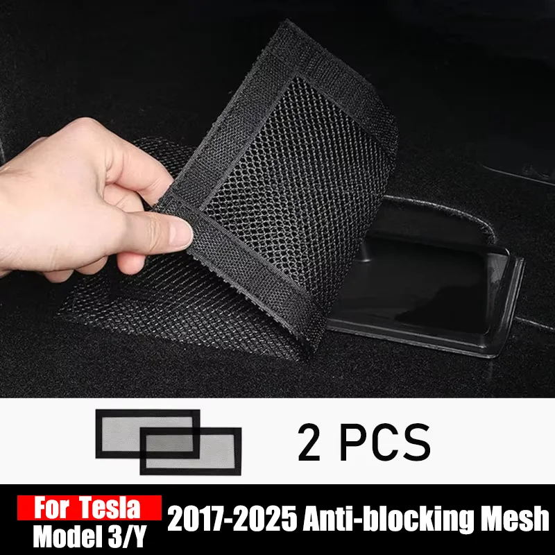 Copertura uscita aria per Tesla Model 3 Y sotto il sedile Rete protettiva antipolvere antibloccaggio Accessori per la modifica degli interni per lo styling dell'auto