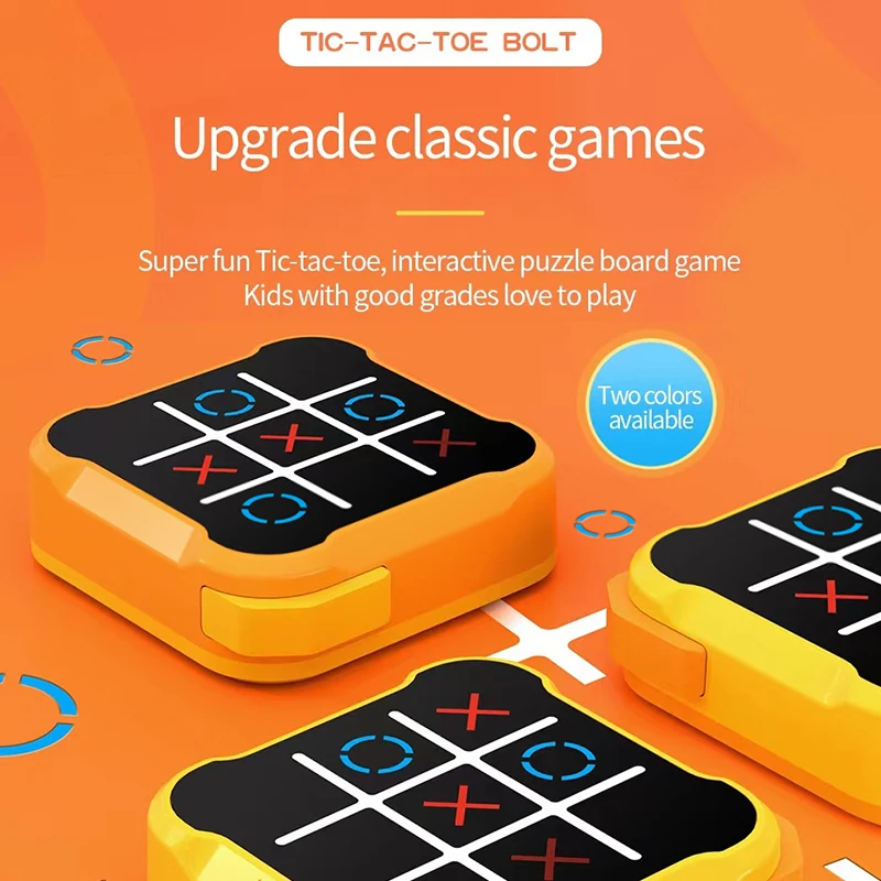 Tic-tac-toe Chess Desktop Educational Game Console Multi-functional Portable Keychain Family Game Entertainment Toy