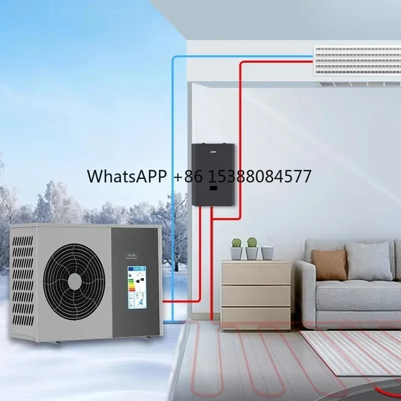 

Germany Poland Belgium 10kw 12kw 15kw 22kw Heat Pump R290 WIFI Control Air/Water Heat Pump Full DC Inverter