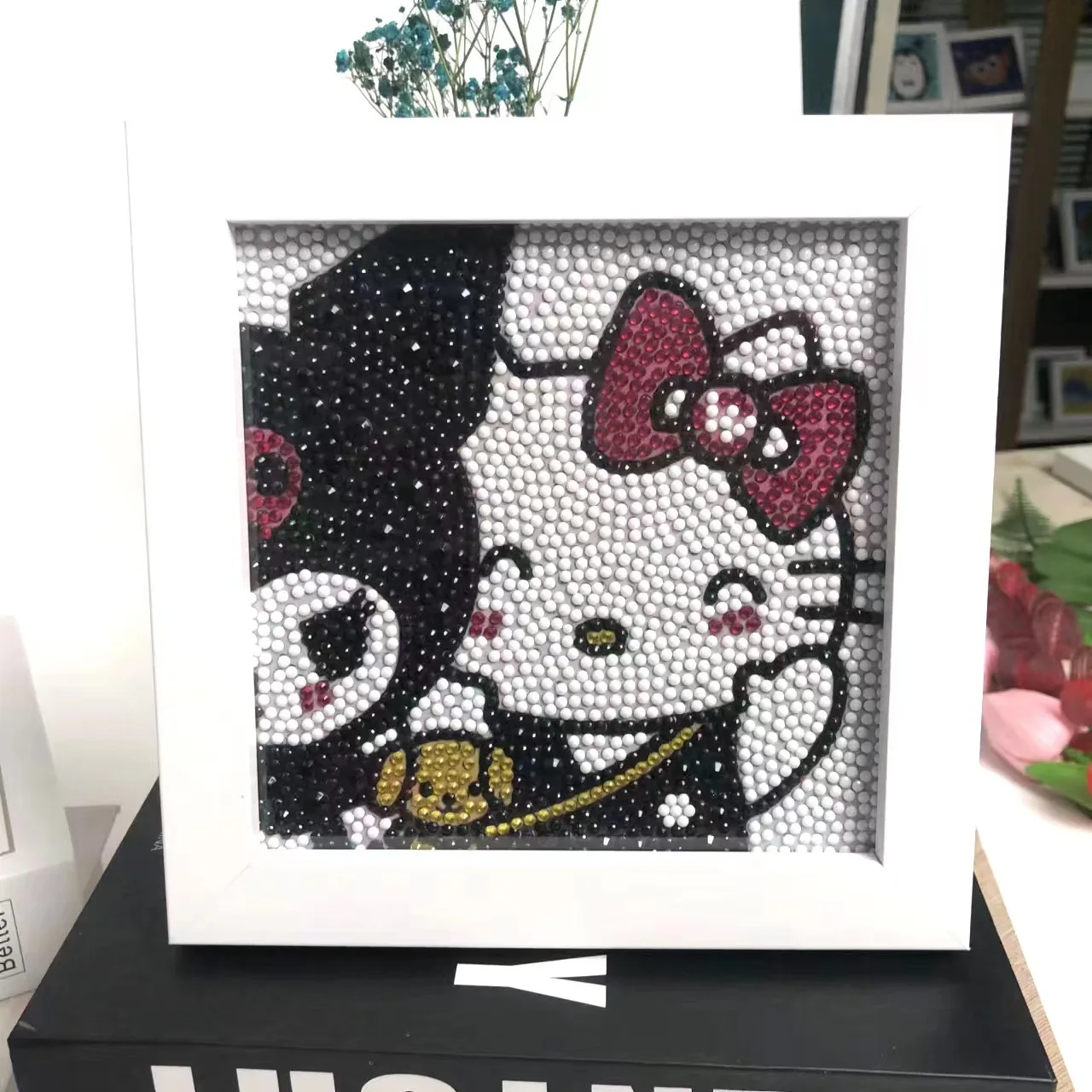 Sanrio DIY Diamond Painting Anime Cartoon Kuromi Characters Hello Kitty Pochacco Diamond Crystal Painting Stickers for Children