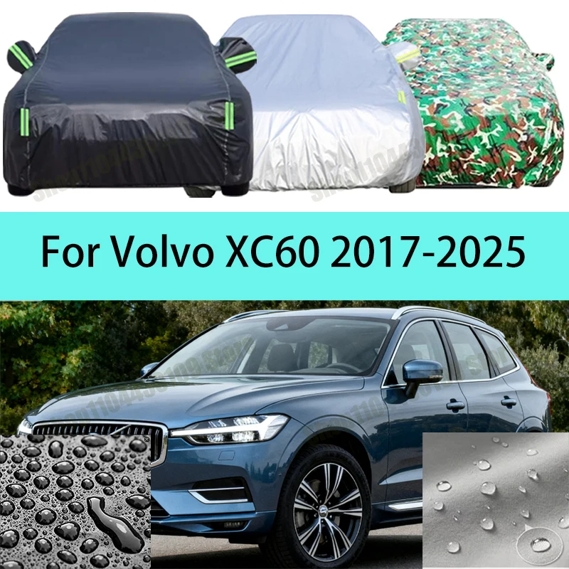

For Volvo XC60 2017-2025 Car Cover Sunshade UV-Protection Auto Cover Case Waterproof Dust-proof All Weather Outdoor Protection