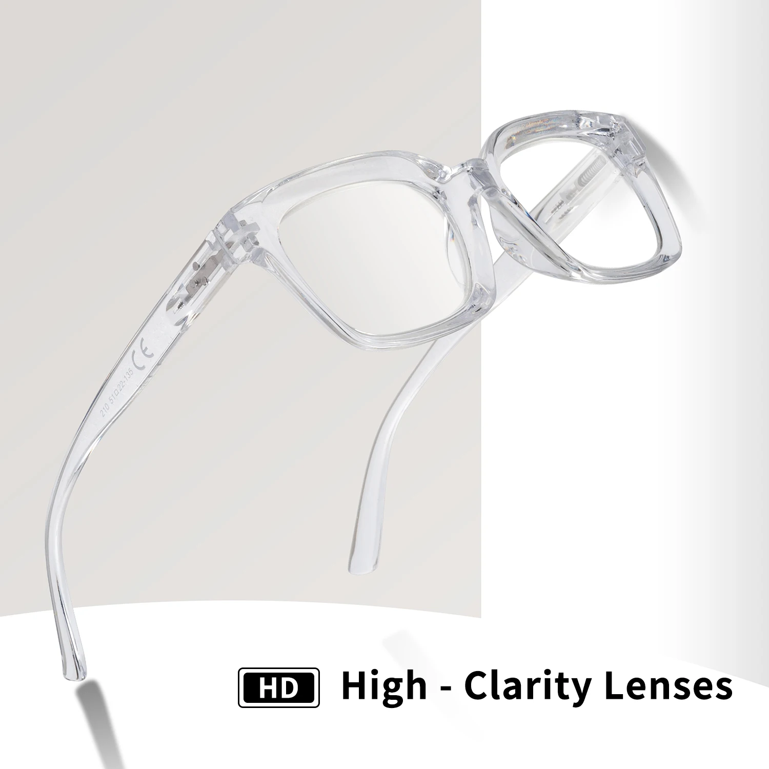 4 個のオートフォーカス老眼メガネ - 大きな厚いフレームの青色光遮断メガネ、スクエアデザイン、男性と女性に最適