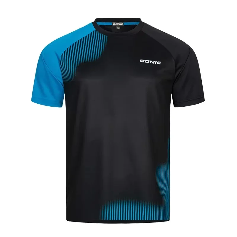 Summer table tennis shirts for men, short-sleeve breathable table tennis T-shirts for men and women, quick-dry sportswear