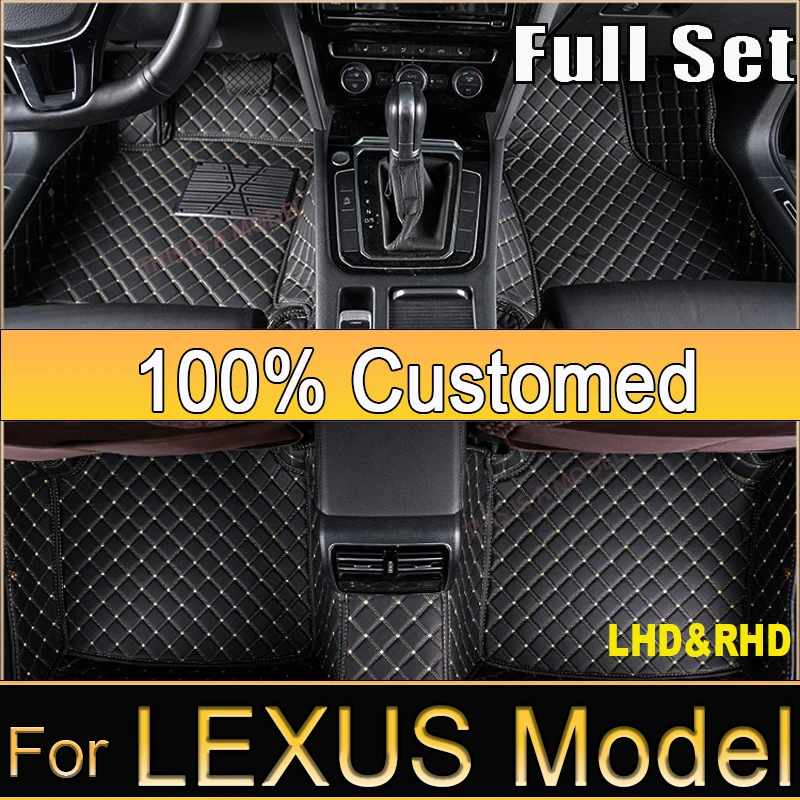 Car Floor Mat For LEXUS CT ES Ⅴ ES Ⅵ ES IS IS F Sport IS-C (2door) IS-C IS-C Conver GS Waterproof Custom Carpet Car Accessories