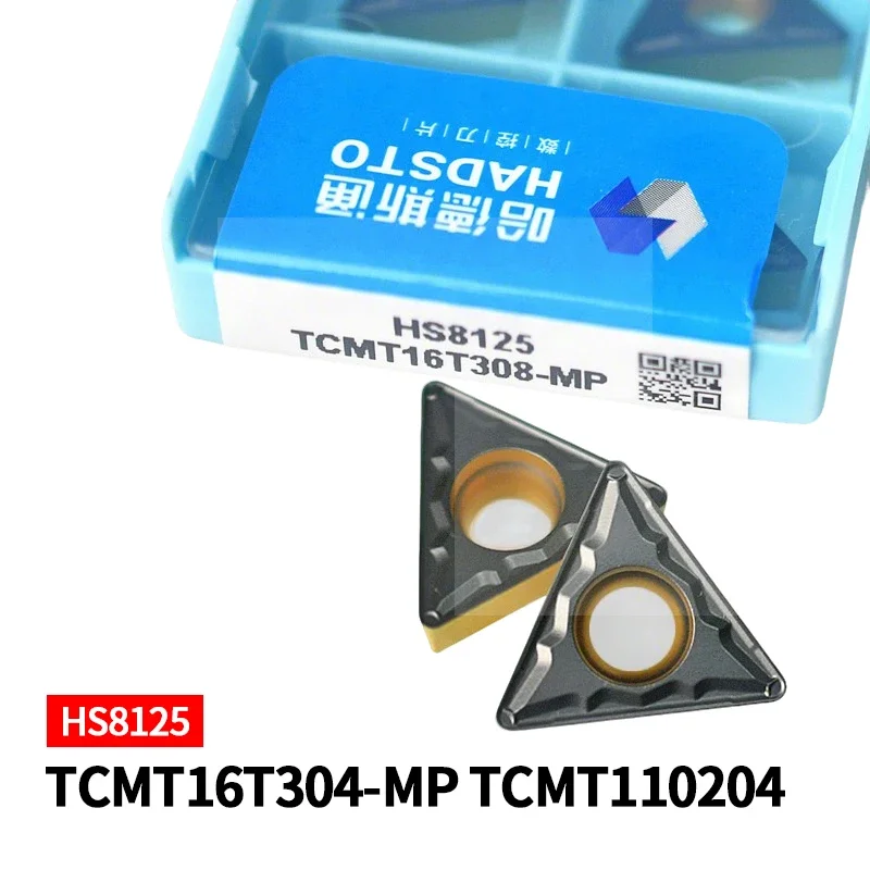 

10pcs HADSTO Original Carbide Turning Inserts TCMT110202 TCMT110204 TCMT110208 TCMT16T304 TCMT16T308 TCMT16T312 TM MP HS8125