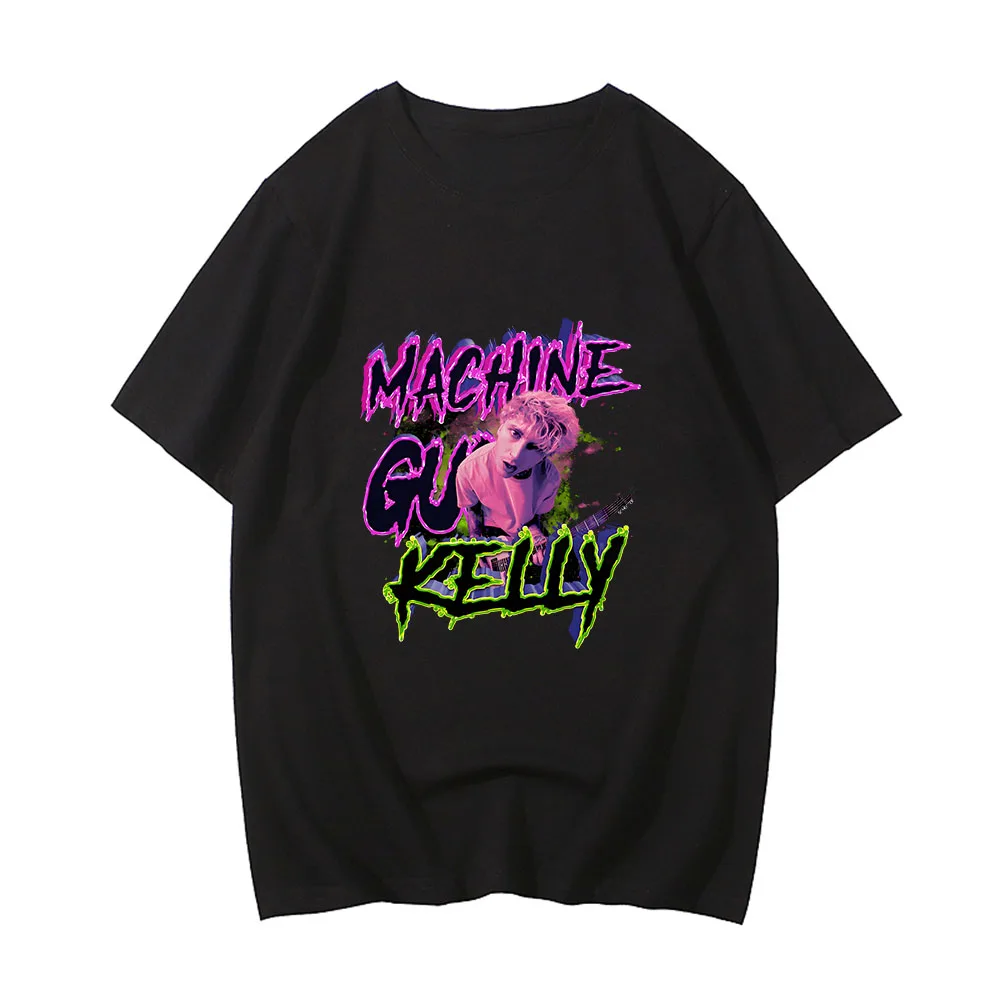 Mgk Machine Gun Kelly T-shirt Grunge Graphic Printing Cotton Tee-shirt High Quality Short Sleeve Tshirt Funko Pop Casual Tees